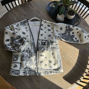 By Together teddy open jacket